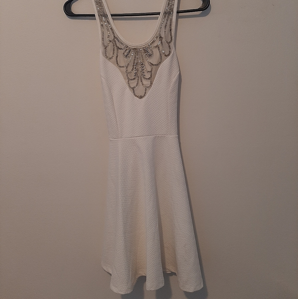 White winter or summer dress